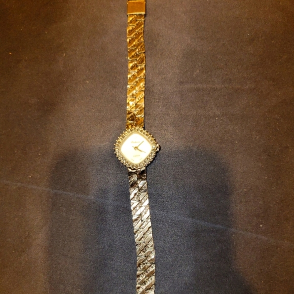 Vintage Watch. Marcasite Face with Small Diamond